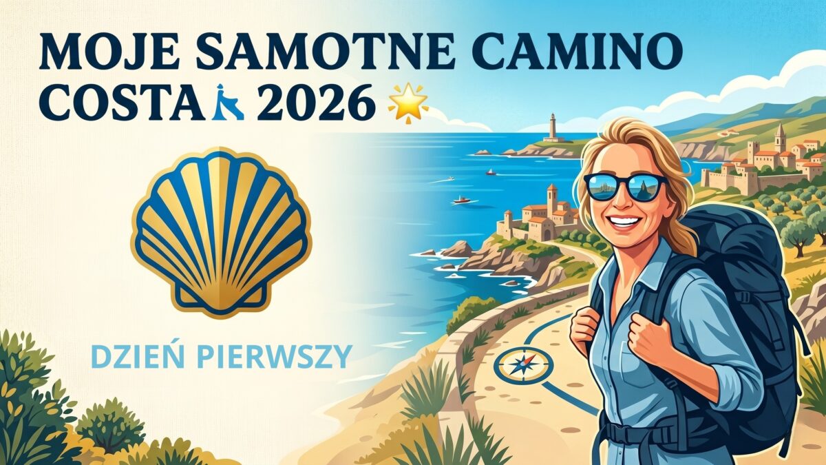Kobieta na szlaku, piękne widoki