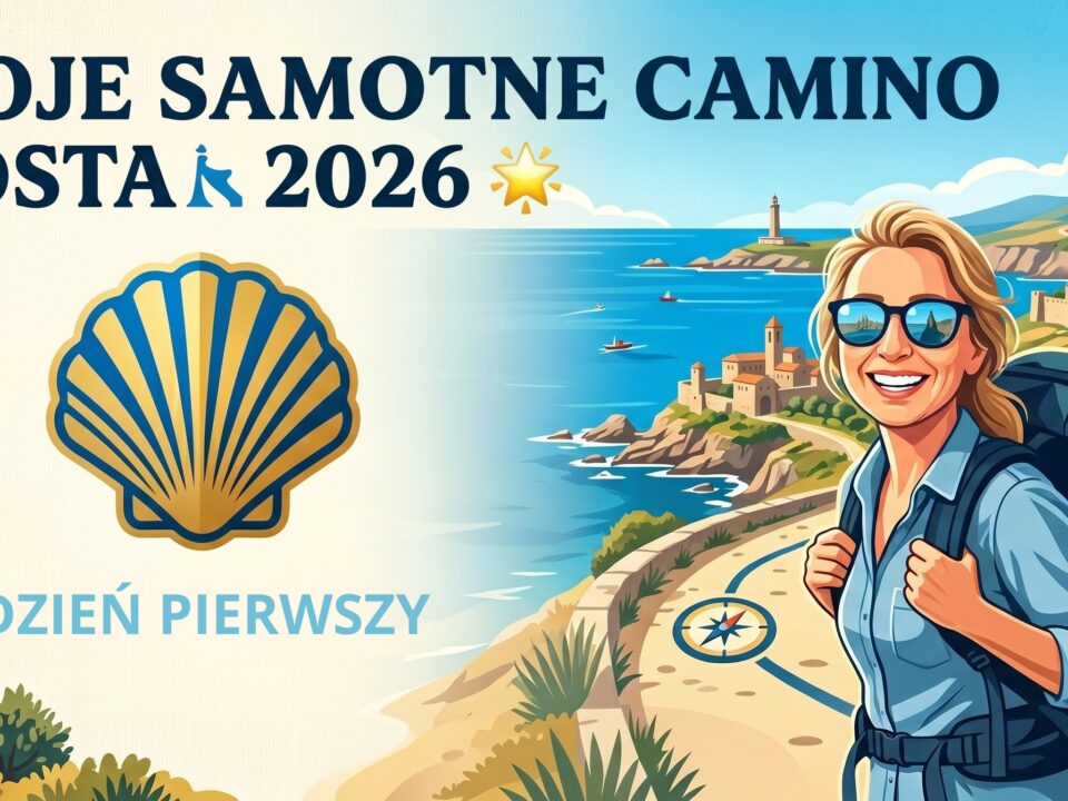 Kobieta na szlaku, piękne widoki
