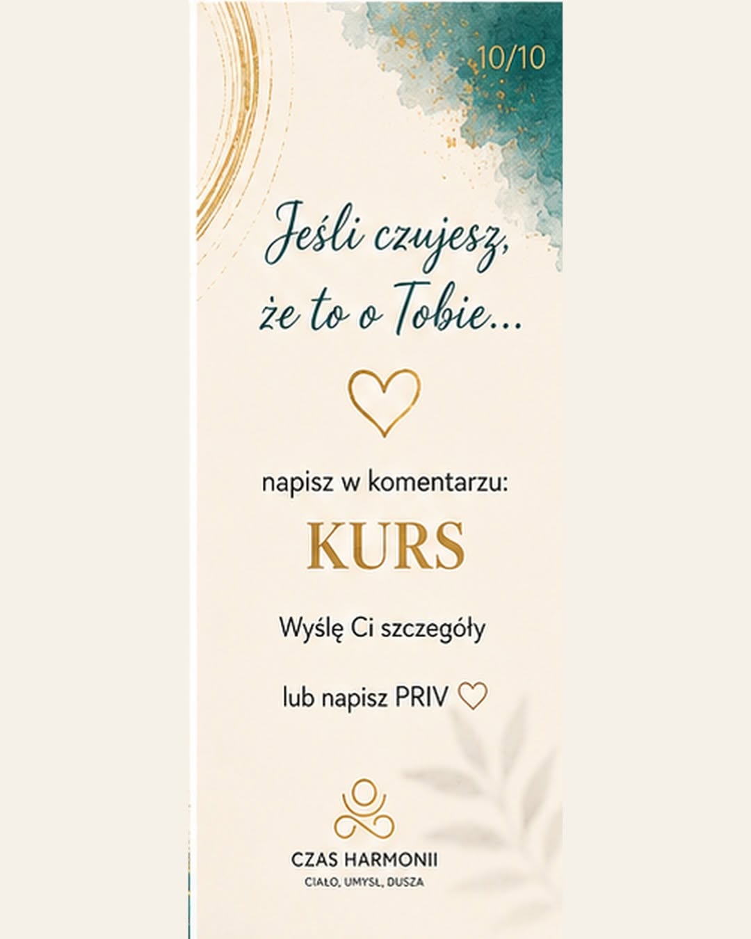 Napisz w komentarzu KURS. 10/10